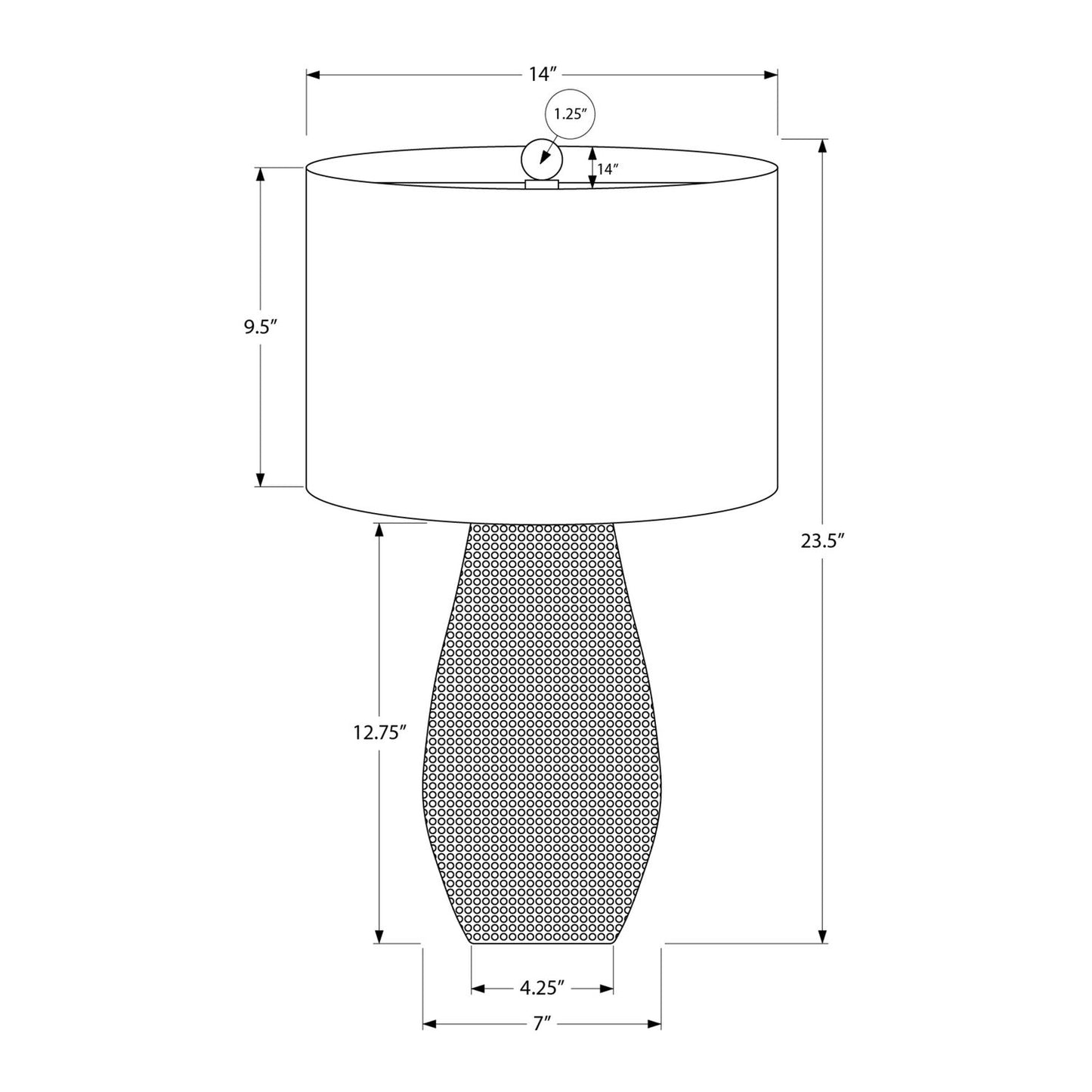 Lighting, Table Lamp, Resin, Contemporary - Black