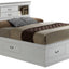 Traditional Style Bookcase Storage Bed