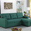 Upholstered Pull Out Sectional Sofa With Chaise