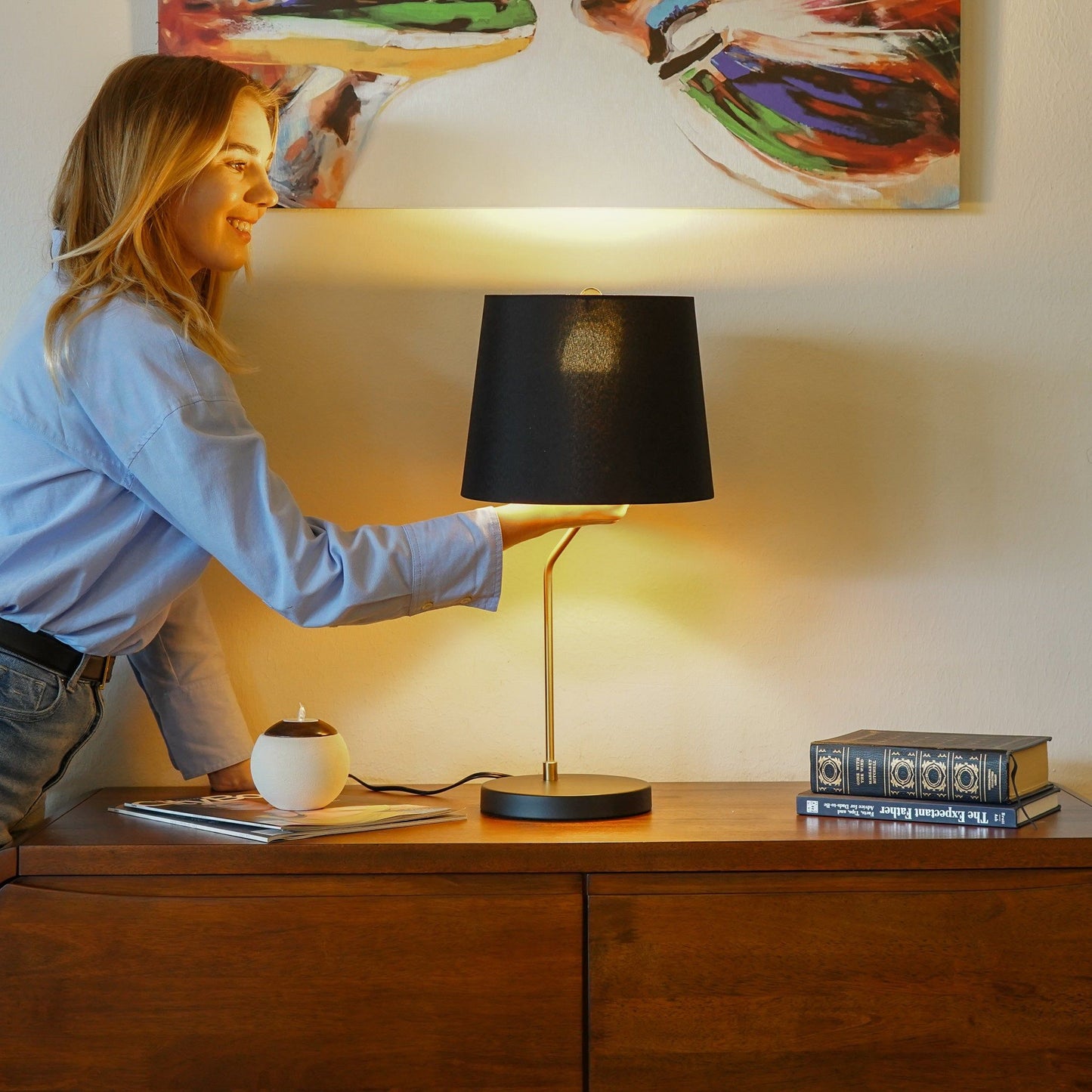 Desk Lamp For Bedside And Table Use - Black