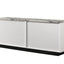 Matilda - Cabinet Console Table With White Faux Marble Top - White