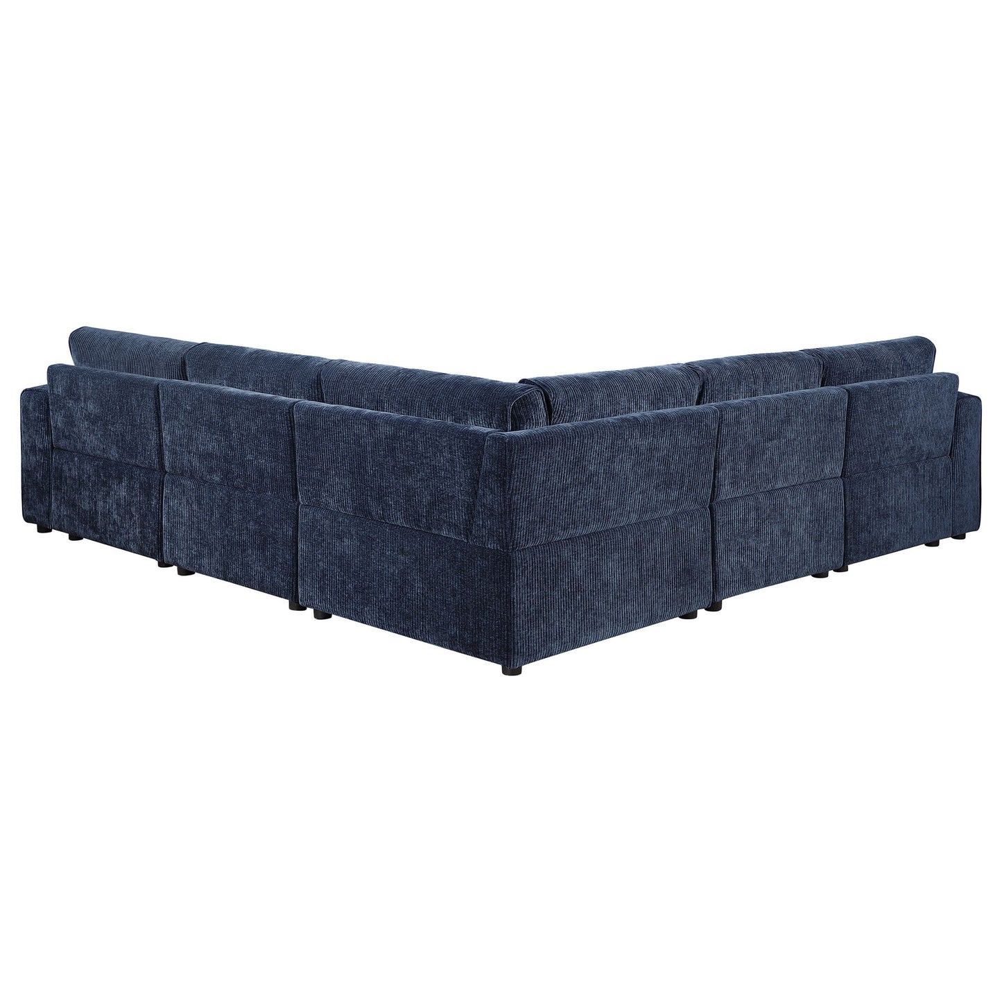 Azure - 5 Piece Upholstered Modular Sectional Sofa - Blue