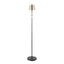 Metric - Industrial Floor Lamp - Black / Antique Brass