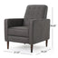 Macedonia - Button Tufted Fabric Recliner - Slate