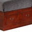 Traditional Style Bookcase Storage Bed