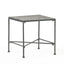 Outdoor Square Side Table With X Shaped Iron Frame - Black