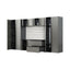 Nova Series - Garage Cabinet Set A With Soft Closing Doors - Metallic Gray