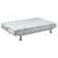 Kimpton - Upholstered Tufted Convertible Sofa Bed With Adjustable Arms Legs - White