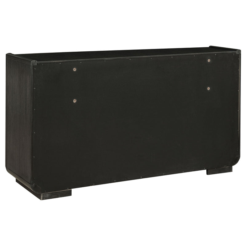 Bangor - 8 Drawer Bedroom Dresser Cabinet - Black