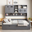 Daybed & All-In-One Cabinet And Shelf