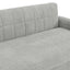 Modern Loveseat Sofa, 2 Seater With Square Arms For Living Room
