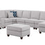Eric - 9 Piece Upholstered Sectional With Ottoman