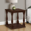 Accent Table, 2 Tier, Square, Traditional - Espresso