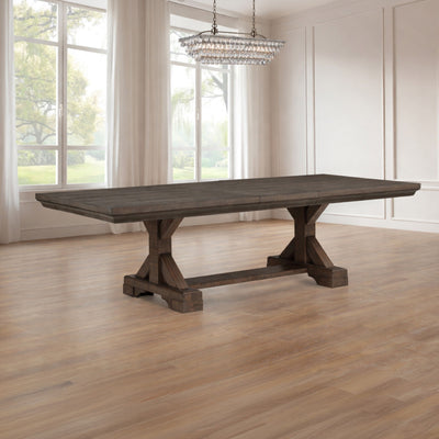 Augusta - Rectangle Dining Table - Rustic Brown