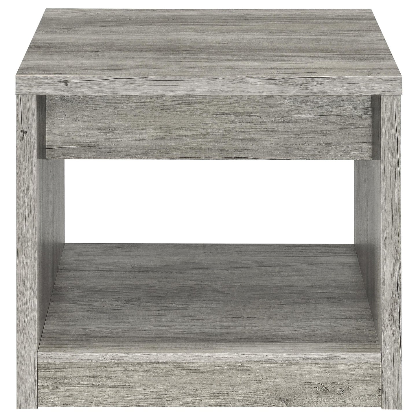 Nuberg - 2 Piece And End Table Set With Storage Drawers - Gray