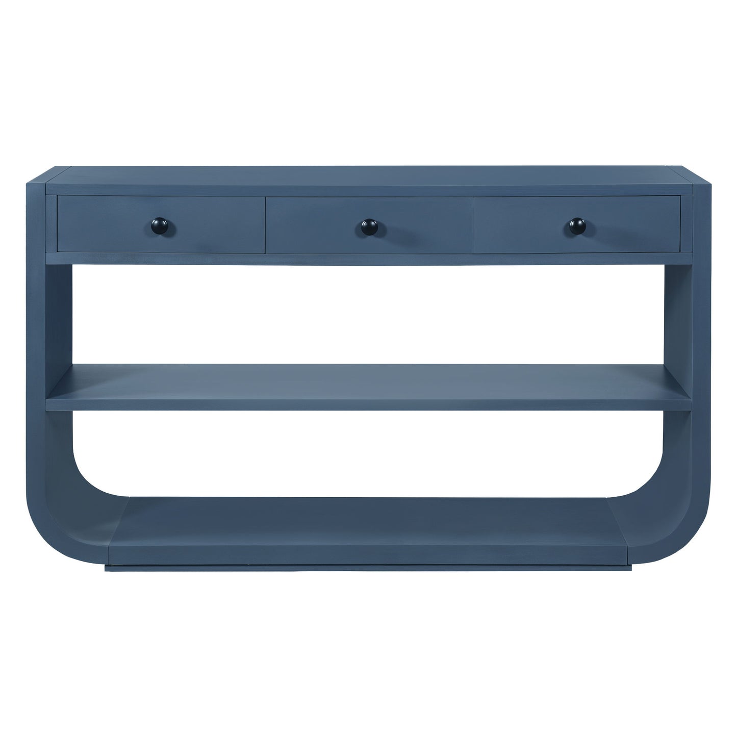 Console Table With 3 Soft Close Drawers & 2 Open Shelves