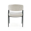 Contemporary Upholstered Dining Chairs With Metal Legs (Set of 2)