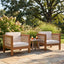 Outdoor Club Chair & Rope Arm And Cushions