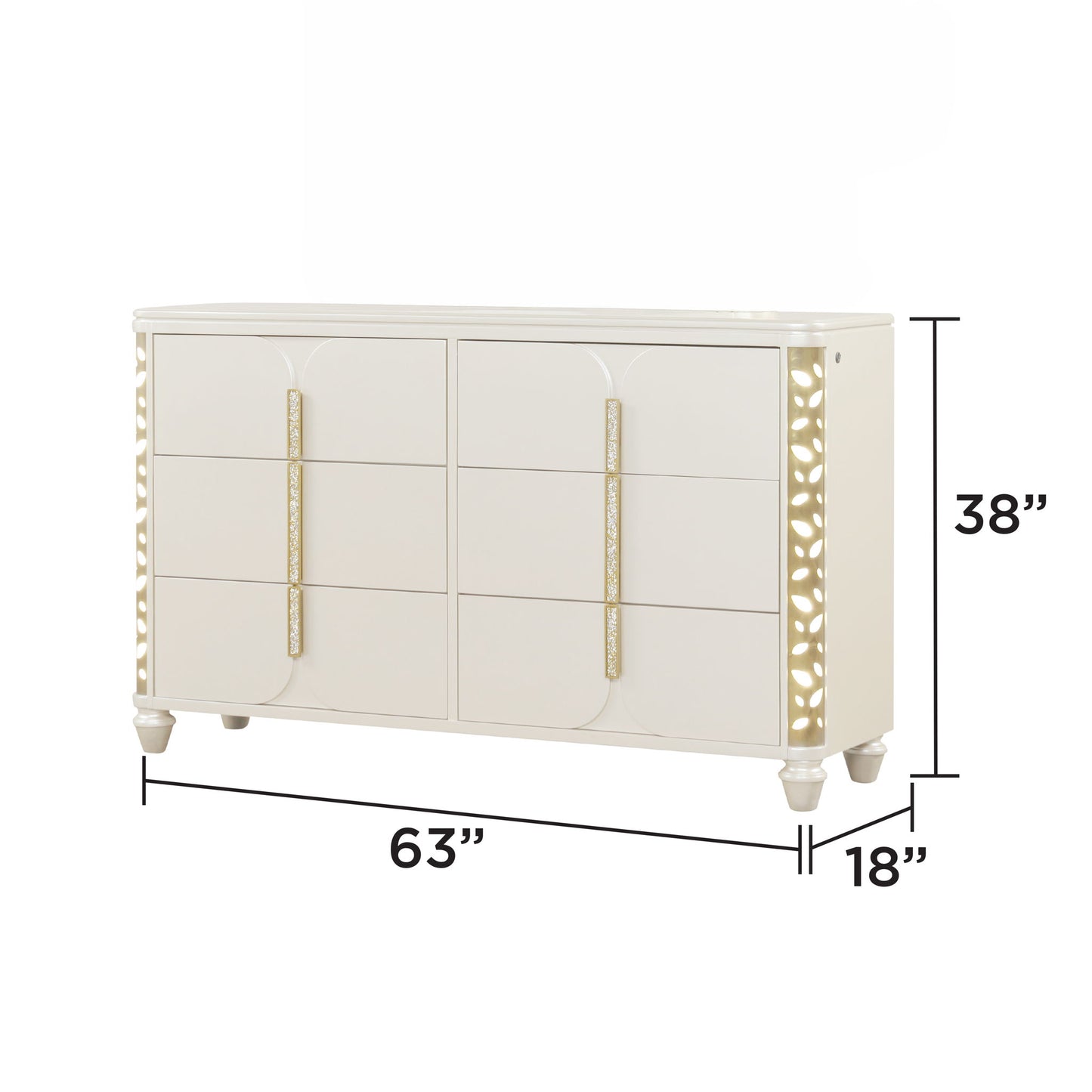 Cinderella - Bedroom Set With LED