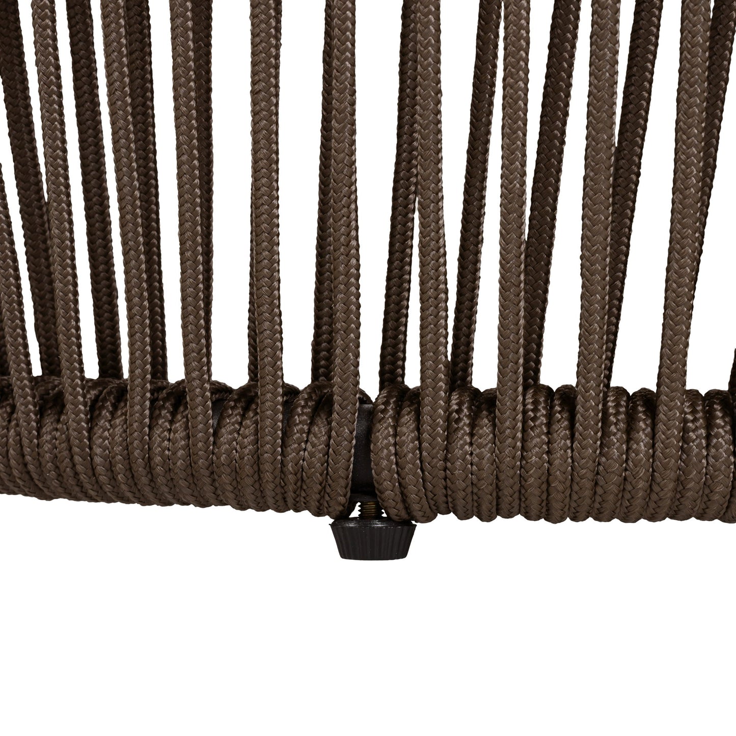 Round Side Table With Rope Frame
