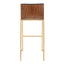 Mason Mara - Contemporary Versatile Desig Fixed Height Barstool (Set of 2)