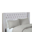 Transitional Upholstery Headboard With Tufted Buttons And Nailhead Trim