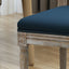 Traditional Style Dining Chair Set With Fabric Upholstery