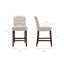 Tufted Counter Stool With Button Tufted Back - Tan