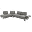 Harnal - L-Shape Sectional Adjustable Back Comfort Focused Sofa - Taupe