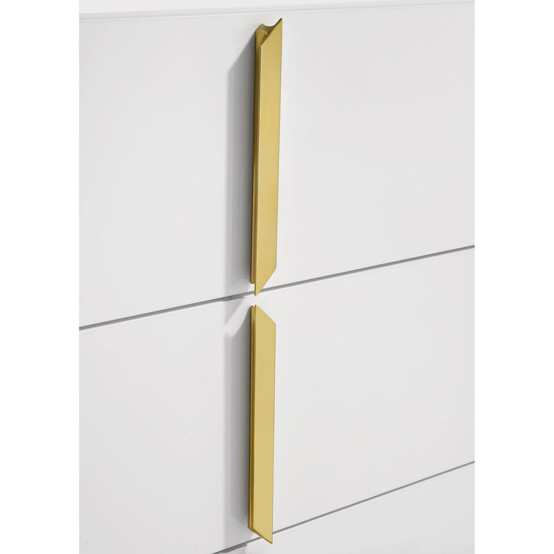 Lauryn - 5 Drawer Bedroom Chest - Gloss White