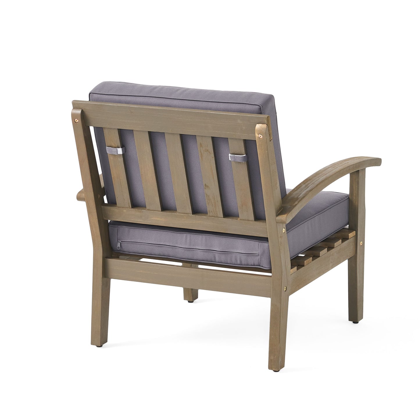 Peyton Club Chair Outdoor Seating Acacia Wood 32.25 X 28.00 X 31.25"