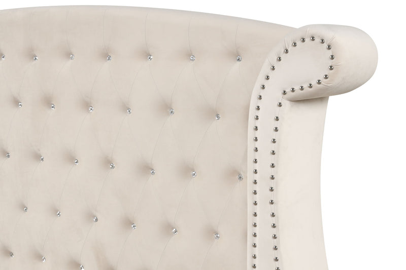 Sophia - Crystal Tufted Upholstered Bed