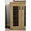 Door Accent Cabinet With Screens - Brown