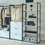 Fiona - Freestanding, Walk-In Closet System - White - Wood