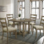 Parfield - 5 Pieces Round Dining Room Set - Light Brown / Oak