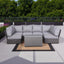 Comfortable Modern Patio Rattan Sectional Set With Cushions