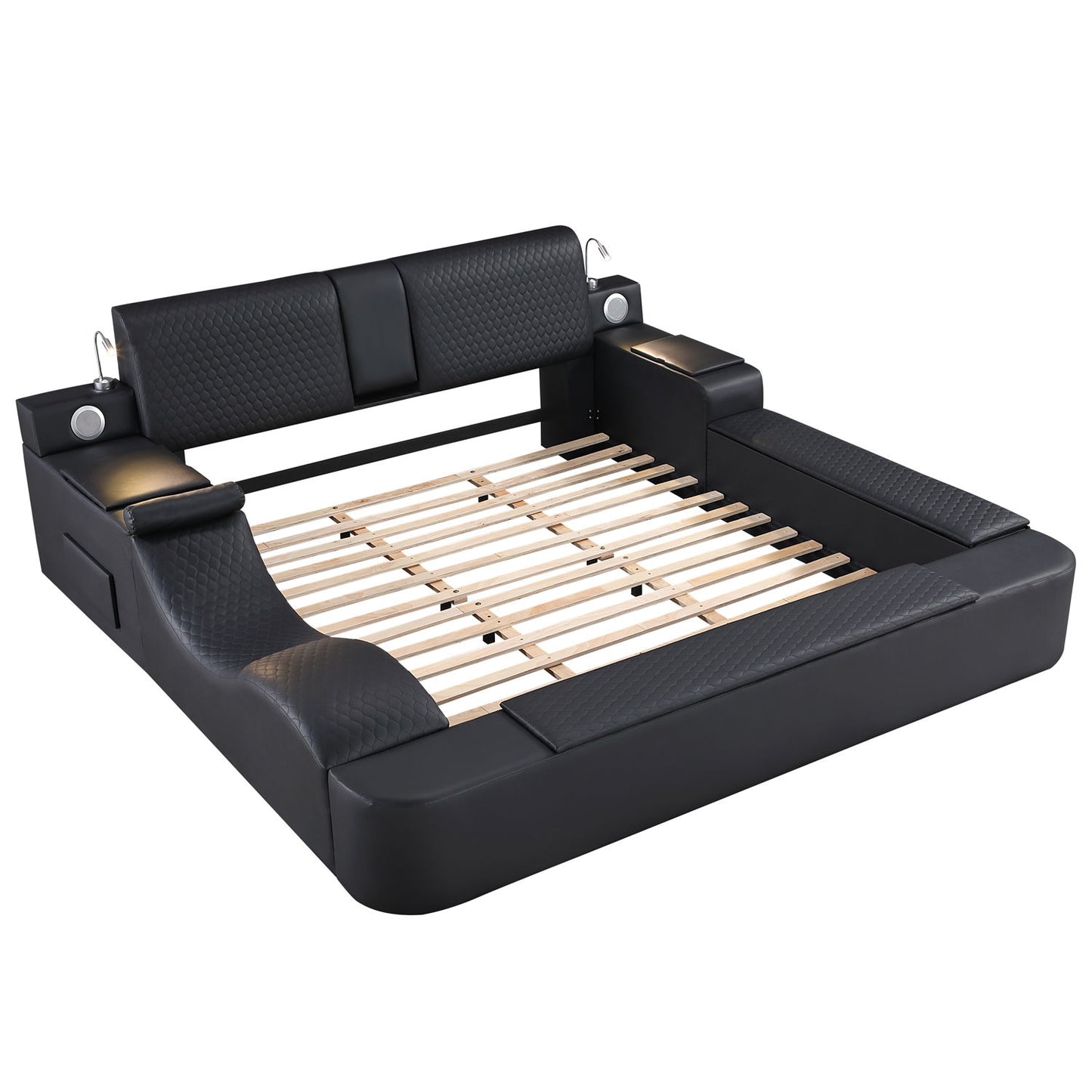 Zoya - Smart Multifunctional Bed, Built In Bluetooth Speakers, USB Charging