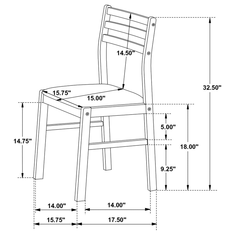 3 Piece Dining Set With Drop Leaf Table And Upholstered Chairs