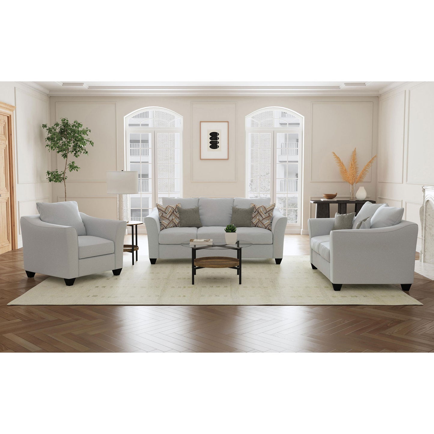 Alcazar - Arm Accent Chair - Gray