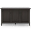 Amherst - Wide 3 Door Storage Cabinet - Hickory Brown