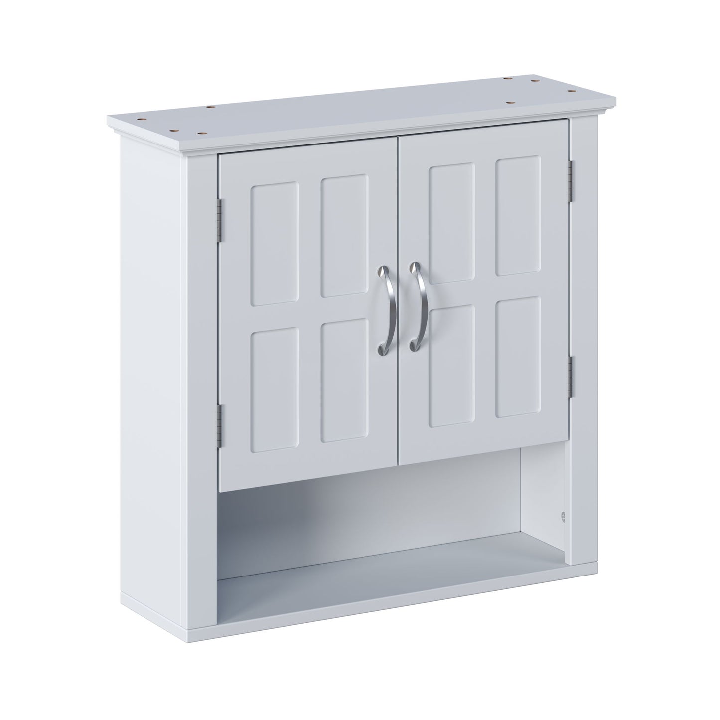 Multi Functional Wall Mounted Cabinet With Adjustable Shelves For Bathroom