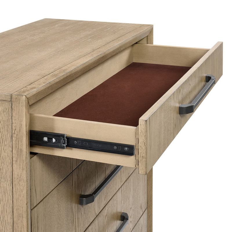 6 Drawer Chest With Smooth Glides - Brown
