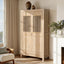 Arden - 2 Door Bookcase Storage Cabinet - Natural