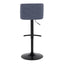 Toriano - Contemporary Adjustable Bar Stool With Rounded T Footrest (Set of 2)