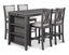 Amy - 60" Counter Table & Chairs With Storage