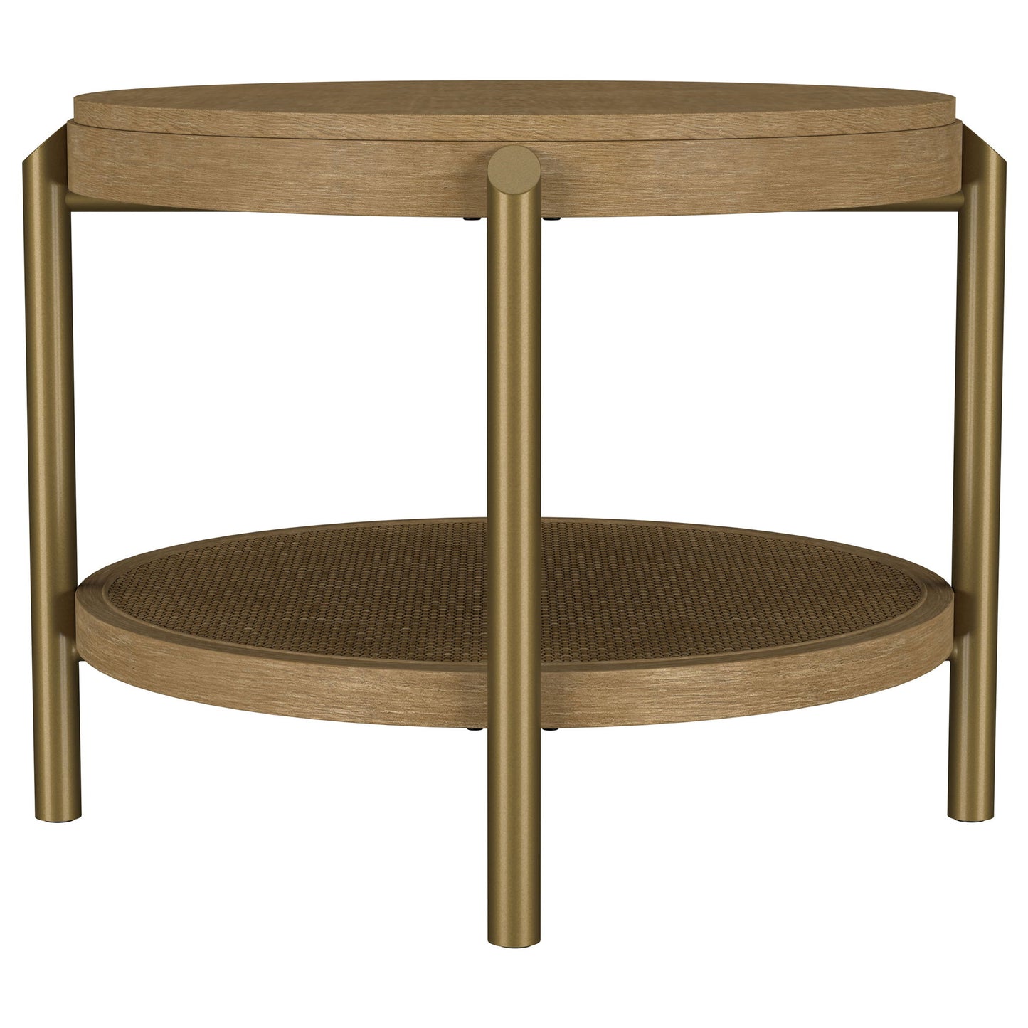 Benson - Round Table With Storage Shelf