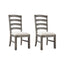 Upholstered Dining Chairs (Set of 2) - Brown - Wood
