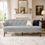 3 Seater Tufted Upholstered Couch Comfy Living Room Sofa