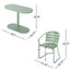3 Piece Elegant Outdoor Bistro Set With 2 Chairs And Oval Table