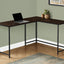 Computer Desk, Home Office, Corner, L Shape, Laptop, Marble Look Contemporary & Modern